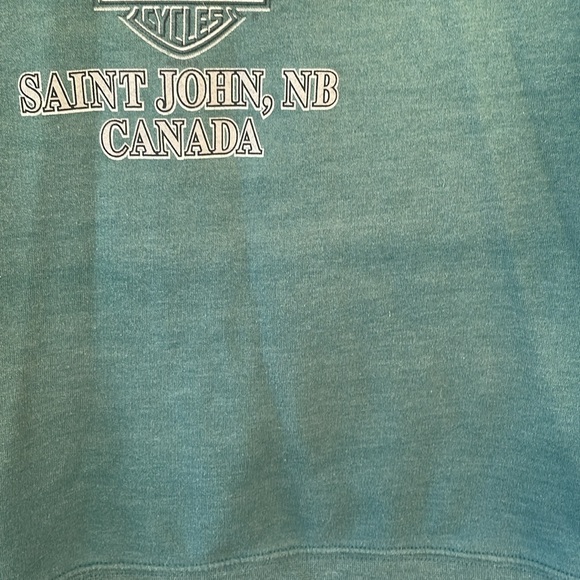 Harley Davidson Women’s Zip Up Hoodie Green Saint John, NB Size Small - Picture 6 of 7